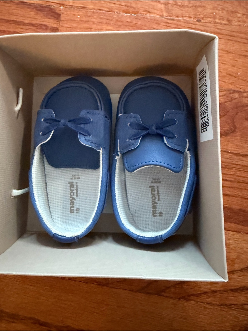 Mayoral Boys Navy Blue Moccasin Loafers EU 19 NWT